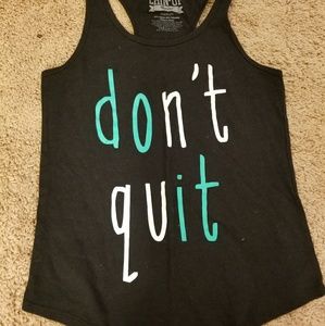 Black active tank top